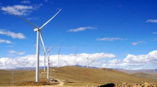 世界海拔最高！哲古風(fēng)電場(chǎng)全部機(jī)組吊裝完成